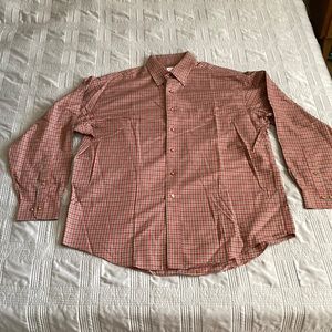 Brooks Brothers 346 red plaid button up long sleeve shirt size L in excellent